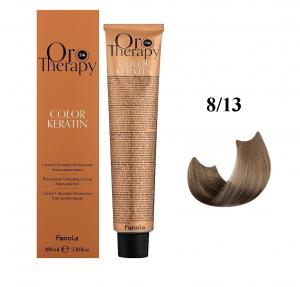 Безаммиачная крем-краска для волос Fanola Oro Therapy №8/13 Light Blonde Beige 100 мл - 00-00003107
