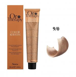 Безаммиачная крем-краска для волос Fanola Oro Therapy №9/0 Very light blonde 100 мл - 00-00003112