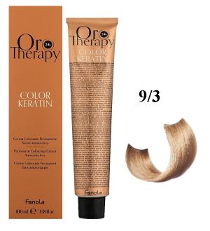 Безаммиачная крем-краска для волос Fanola Oro Therapy №9/3 Very Light Blonde Golden 100 мл - 00-00003116