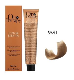Безаммиачная крем-краска для волос Fanola Oro Therapy №9/31 Very light sandy blonde  100 мл - 00-00003117