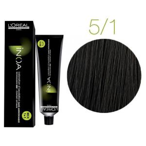 L’Oréal Professionnel Inoa перманентная краска для волос без аммиака оттенок 5.1 60 мл - 00-00004687