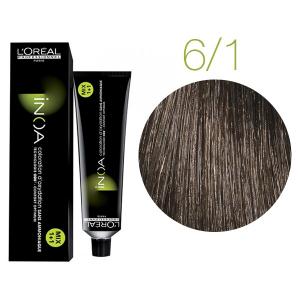 L’Oréal Professionnel Inoa перманентная краска для волос без аммиака оттенок 6.1 60 мл - 00-00004688