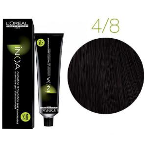 Крем-краска для волос L'Oreal Professionnel INOA Mix 1+1 №4/8 Шатен мокко 60 мл - 00-00004699