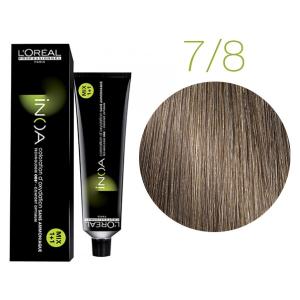 Крем-краска для волос L'Oreal Professionnel INOA Mix 1+1 №7/8 Блонд мокко 60 мл - 00-00004703