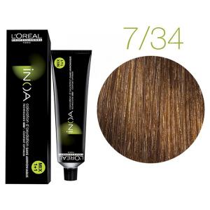Крем-краска для волос L'Oreal Professionnel INOA Mix 1+1 №7/34 Блондин золотисто-медный 60 мл - 00-00004732