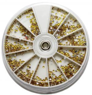 Стразы Swarovski для дизайна ногтей, золотые For You Nail Decoration - 00-00005318