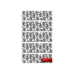 Наклейка для дизайна ногтей Kodi Professional'Black' Nail Art Stickers BP017  - 00-00005803