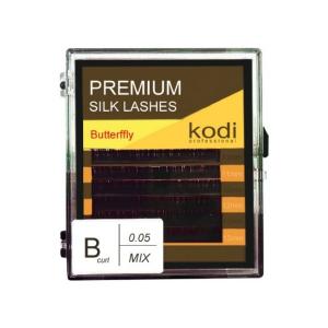 Ресницы для наращивания, черные Kodi Professional №В.0.05 6 рядов: 11-2; 12-2; 13-2 - 00-00005979