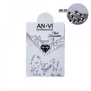 Стразы для дизайна ногтей Swarovski ANVI Professional 'Crystal Pixie' №SS03, 100 шт - 00-00011404