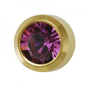 Серьги для ушей Studex R202 завальцованы февраль-аметист - 00-00011890