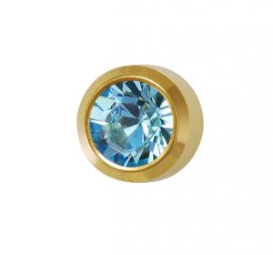 Серьги для ушей Studex R203 завальцованы март-аквамарин - 00-00011896