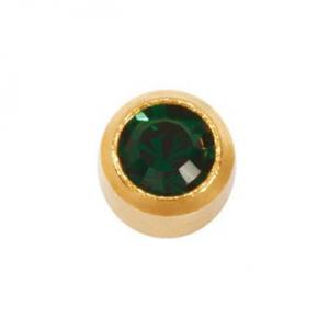 Серьги для ушей Studex R205 завальцованы май-изумруд - 00-00011908