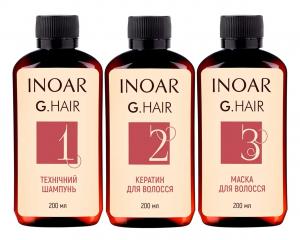 Набір Кератин для волосся Inoar G.Hair Hair Keratin, 3х200 мл - 00-00021881