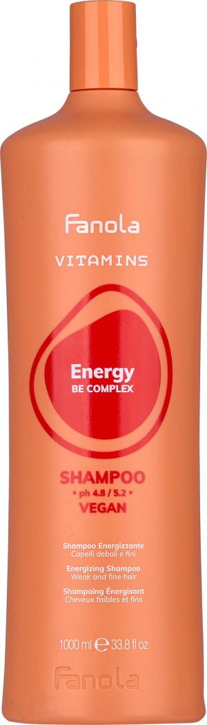 Fanola Vitamins Energizing Shampoo энергетический шампунь для ослабленных волос со склонностью к выпадению 1000 мл - 00-00025987